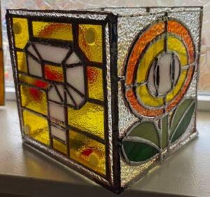 My first 3D project! It stands up on its own so I consider it a success. A birthday gift for a friend who loves all things 8-bit Mario to keep plants in.