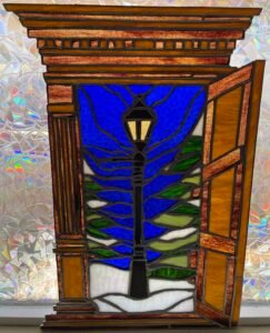 I like to give pieces as gifts but this one I did just for me to remind myself that gateways into imagination are always open to us.